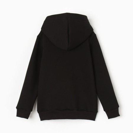 Children's sweatshirt, black color, height 134 cm-3
