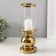 Ceramics candlestick, glass for 1 candle "Noir" d = 8 cm gold 10x10x27 cm