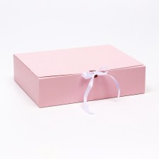The box is folding, pink, 25 x 20 x 5 cm