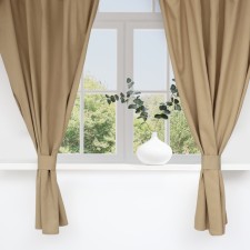 A set of curtains d/kitchen with sequences of Ethel Kitchen, col. Beige, 150x180 cm - 2 pcs