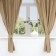 A set of curtains d/kitchen with sequences of Ethel Kitchen, col. Beige, 150x180 cm - 2 pcs