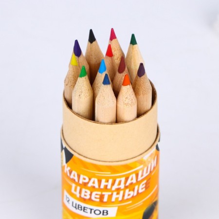 A set of colored pencils Mini in the Tubus "Racing", 12 pcs, with a sharpener-4