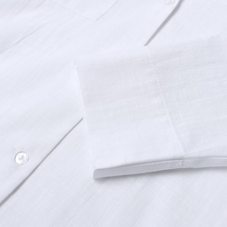 Female pajamas (shirt and shorts) KAFTAN LINEN, R.48-50, White-8