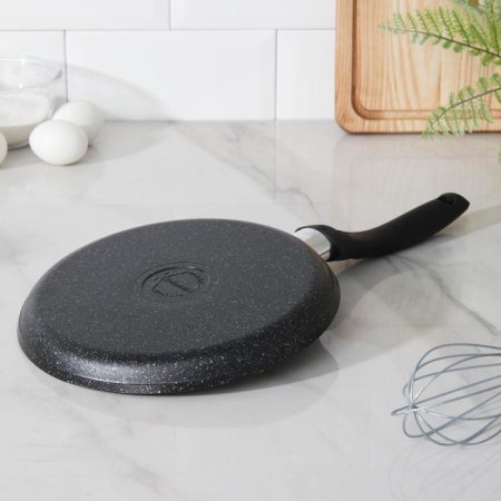 Pancake pan Granit Ultra, D = 22 cm, plastic handle, anti -stick coating, black color-2