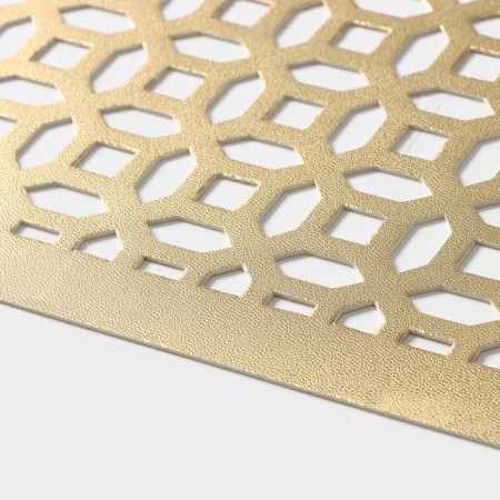 Serving napkin on the table "Faces", 45 × 30 cm, gold color-1