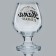 Cognac glass "Dad is resting", a neckline, 265 ml.