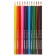 Pencils are colored, in a plastic tube, 12 colors, hexagonal housing, sharpened