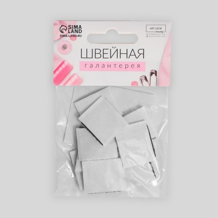 A glue -based Velcro set, 2 × 2 cm, 10 pcs, black color-5