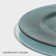Black dining plate "Emerald", d = 27 cm, turquoise color with silver chasing