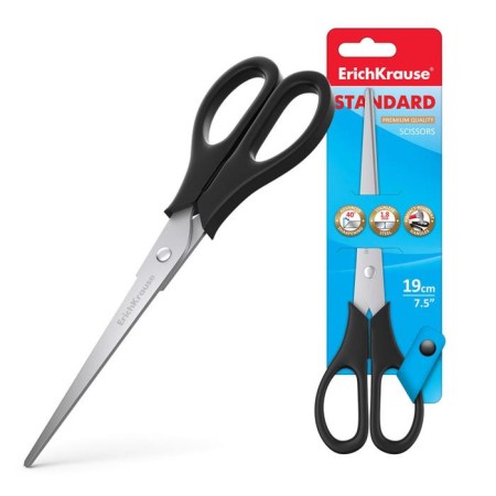 Scissors Erichkrause Standard, 19 cm, black