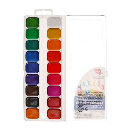 Watercolor "Ray" classics, 18 colors, without brush-4