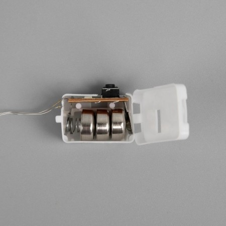 Garland "thread" 1 m dew, ip20, silver thread, 10 LED, glow of multi, 3 modes, AG13x3-3