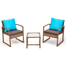 Set of garden furniture: 2 chairs 56 x 59 x 78 cm, table 43 x 43 x 39 cm