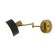 Bra Freya FR4008WL-01BBS IZZA, 370x150 mm, E27, 1x60W, black color and brass