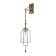 Bra Indigo, 11034/1w Gold. 1x40W, e14, 270x180x800 mm, transparent color