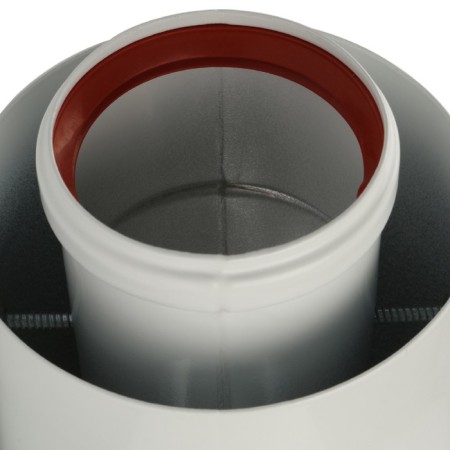 The chimney element coaxial stout SCA-6010-210190, adapter for a boiler angular 90 °, DN 60/10-4