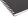 Notepad A6, 80 sheets of a cage, on the row of Velvet black, plastic cover, microperciet