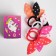 Hair elastic bands, “ears” set, unicorn, 10 pcs.