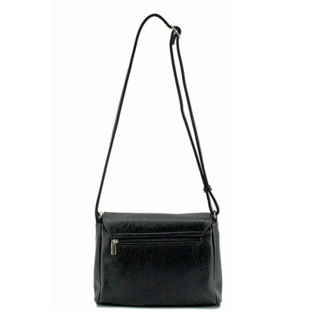 Messenger bag, valve department, black color 21x26x7cm-2