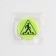 The reflective icon "Pedestrian crossing", d = 3 cm, yellow color