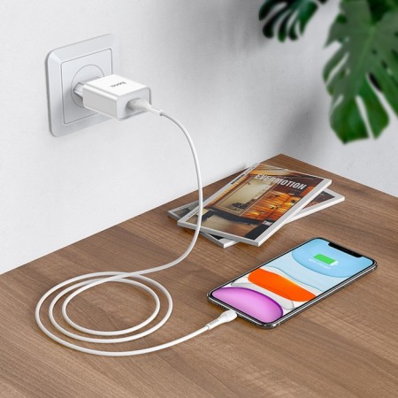 Network charger Hoco C81a, USB, 2.1 a, white-8