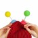 Carnival hat "Eye-player" with horns pr 56-58, burgundy color
