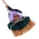 Baba Yaga on the suspension on a broomstick, Mix colors