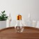 Bottle d/storage 80ml D5*9cm light bulb gold