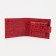 Women's wallet on the button, red color