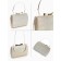 Female bag on farmar, gold color