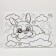 Picture on numbers for children "Puppy on a cloud", 21 x 15 cm