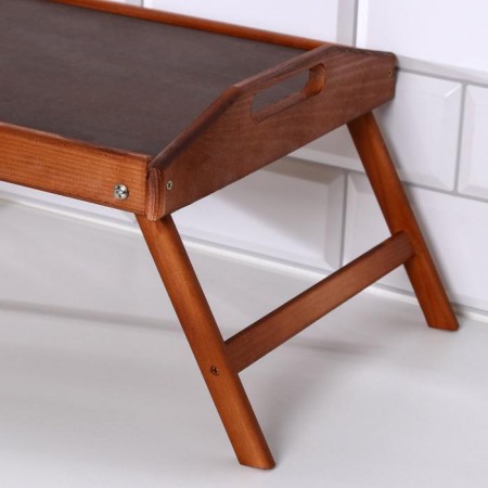 Folding breakfast table, 50 × 30cm, with handles, sea-2