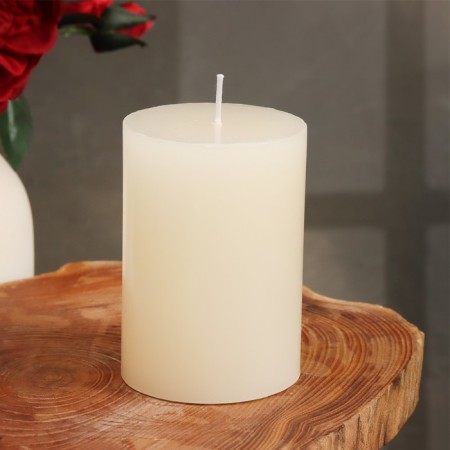 Candle-cylinder aromatic "jasmine", 7x10 cm-1