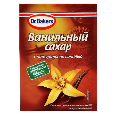 Vanilla sugar "Dr. Bakers" with natural vanilla, 15 g