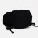 Youth backpack from textiles, 2 parts on lightning, 3 pockets, black color
