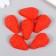 DECOR for creativity PVC "Half of strawberries" 3.6x2.4x1.5 cm