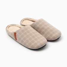 Women's slippers, size 36-37, beige color