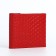 Women's wallet on the button, red color