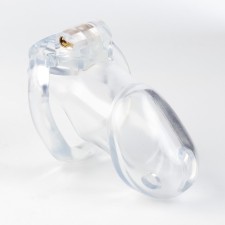 The fidelity of the fidelity of the oka-hood, male, plastic, 6 x 3.5 cm, set of rings, lock, key, transparent