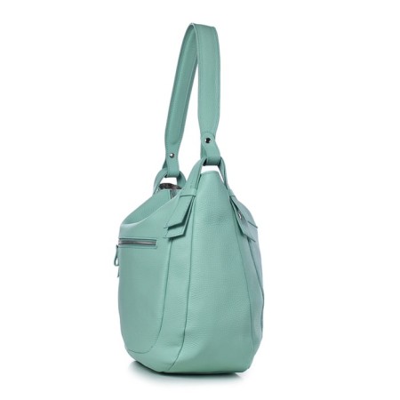Bag women, genuine leather, 345x265x125 cm, mint-3