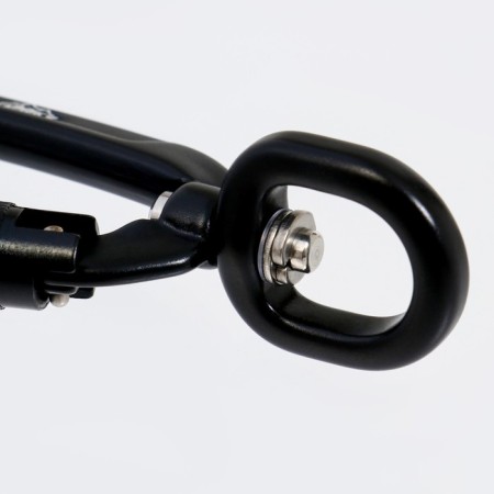 Carabiner with a bayonet coupling and a vertluge, 9x4 cm, 400 kg, mix-3