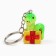 New Year keychain for keys, voluminous "New Year: Snake in Gift" 2.7 x 8.5 cm