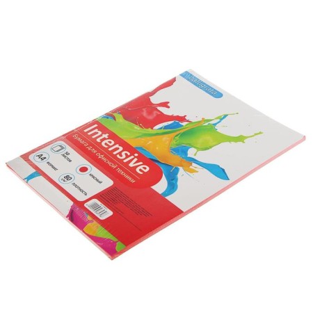 Colored paper A4, 50 sheets of Calligrata intensive, red, 80 g/m²-1