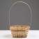 A set of wicker baskets, D19x9/32 cm, d22x9.5/34 cm, d25x10/36 cm, 3pcs, bamboo