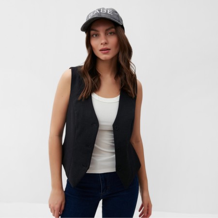 Women's cap with rhinestones Mist Babe, Black, p. 56-58-4