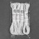 Hells hats, 2 mm, 7 ± 0.5 m, 4 pcs, white color