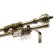 Double-rowing cornice, telescopic 160-300 cm, tip "Ferge", color old gold