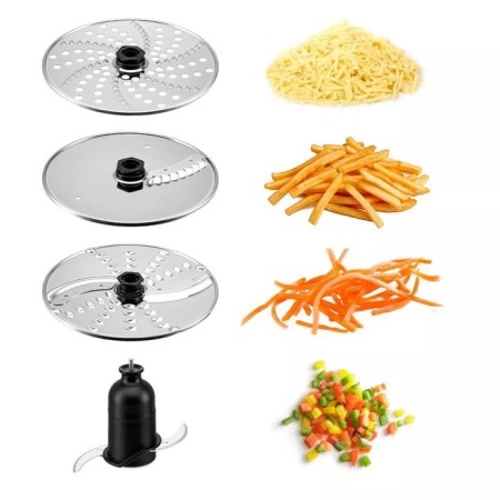 Mixer KitFort KT-3413, Planetary, 2000 W, 10/2/1.5 L, 6 speeds, silver-8