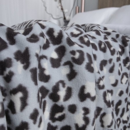 Fleet “Leopard” plaid, size 150x200 cm, blue color-2