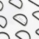 Semi -ring for bags, d = 20 mm, thickness - 2.5 mm, black nickel color